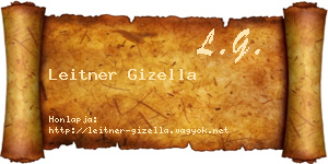 Leitner Gizella névjegykártya