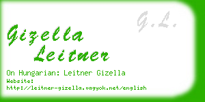 gizella leitner business card